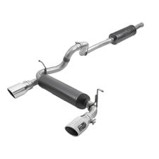 aFe Power 49-38066-P Rebel Series 2.5" 304 Stainless Steel Cat Back Exhaust System in Polished for 18-21 Jeep Wrangler JL Unlimited