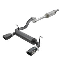 aFe Power 49-48066-B Rebel Series 2.5" 409 Stainless Steel Cat Back Exhaust System in Black for 18-21 Jeep Wrangler JL Unlimited with 3.6L