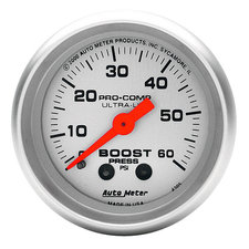 Auto Meter 4305 2-1/16" Boost Gauge, 0-60 PSI, Ultra-Lite