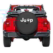 Boomerang Enterprises Jeep Paw Print Logo Tire Cover for 18-21 Jeep Wrangler JL