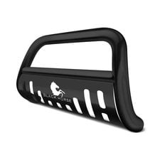 Black Horse Offroad BBJPWR11A-SP 3" Bull Bar in Black with Black Skid Plate for 10-18 Jeep Wrangler JK & Unlimited JK