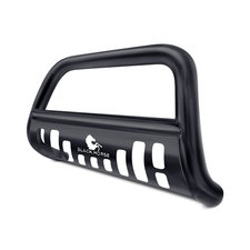 Black Horse Offroad BBJPWRA-SP 3" Bull Bar in Black with Black Skid Plate for 07-09 Jeep Wrangler JK