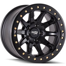 Dirty Life Race Wheels DT-2 9304 Simulated Beadlock Wheel in Matte Black for 07-22 Jeep Wrangler JL, JK & Gladiator JT