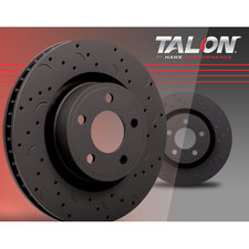 Hawk® Performance Talon Cross Drilled and Slotted Brake Rotors for 18-22 Jeep Wrangler JL