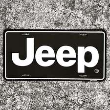 Jeep Merchandise Jeep Logo License Plate Sign 