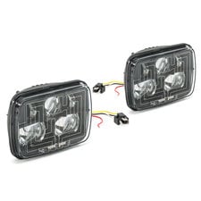 J.W. Speaker 8910 Evolution 2 Heated LED Headlight Kit for 84-01 Jeep Wrangler YJ, Cherokee XJ & Comanche MJ