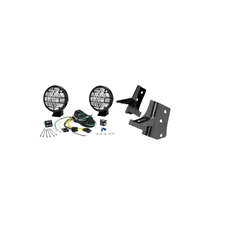 KC HiLiTES E MOUNT TJ 5" Apollo Fog Lights with Windshield Mount Brackets for 97-06 Jeep Wrangler TJ & Unlimited