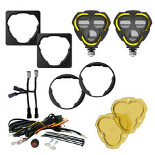 KC HiLiTES 97155 FLEX ERA 3 Dual Mode SAE Fog LED Light Pods for 16-23 Toyota Tacoma with Aftermarket Front Bumper