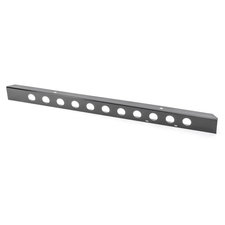 Kentrol 50429 54" Front Bumper With Holes in Black Powder Coated Stainless Steel for 45-86 Jeep CJ Vehicles