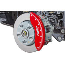 MGP Caliper Covers Front Jeep Logo with Rear Grill Logo Brake Caliper Covers for 11-19 Jeep Grand Cherokee WK2