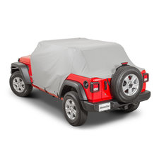 MasterTop 11111609 Full Door Cab Cover for 18-22 Jeep Wrangler JL Unlimited with factory soft top folded down