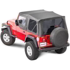 MasterTop Complete Soft Top Kit with Upper Doors for 97-06 Jeep Wrangler TJ