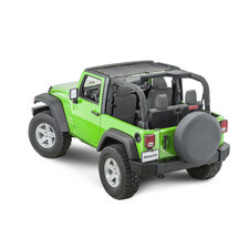 MasterTop ShadeMaker Mesh Bimini Top for 07-18 Jeep Wrangler JK