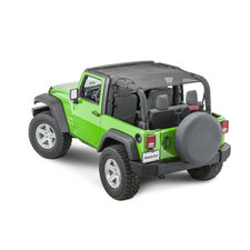 MasterTop Shademaker Bimini Top Plus for 07-18 Jeep Wrangler JK 2-Door