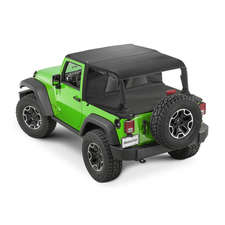 MasterTop Ultimate Summer Combo Tops in MasterTwill® Fabric for 07-18 Jeep Wrangler JK 2-Door