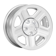Mopar 1AH73S4AAD 16x7" Lux Style Steel Wheel in Silver for Jeep Vehicles with 5x5 Bolt Pattern
