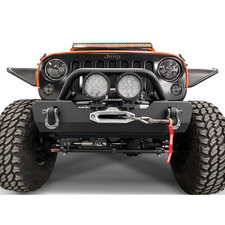 Warn 87600 Rock Crawler Stubby Front Bumper With Grille