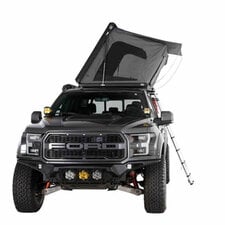Overland Vehicle Systems 18109901 Sidewinder Side Load Aluminum Roof Top Tent Black Shell & Grey Body