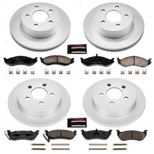 Power Stop CRK2154 Front & Rear Z17 Evolution Geomet Coated Brake Kit for 03-06 Jeep Wrangler TJ