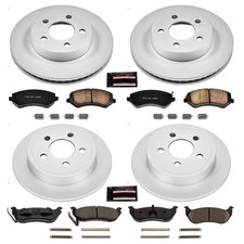 Power Stop CRK2162 Front & Rear Z17 Evolution Geomet Coated Brake Kit for 03-07 Jeep Liberty KJ