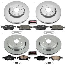 Power Stop CRK6537 Front & Rear Z17 Evolution Geomet Coated Brake Kit for 13-15 Jeep Grand Cherokee WK