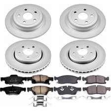 Power Stop CRK7413 Front & Rear Z17 Evolution Geomet Coated Brake Kit for 17-18 Jeep Grand Cherokee WK