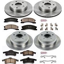 Power Stop KOE2150 Front & Rear Z16 Autospecialty Daily Driver OE Brake Kit for 99-04 Jeep Grand Cherokee WJ with Akebono Calipers