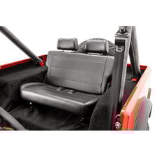 Quadratec Heritage Fold & Tumble Rear Bench Seat for 55-95 Jeep CJ & Wrangler YJ