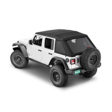 QuadraTop Adventure Top S with Premium Black Twill for 18-25 Jeep Wrangler JL Unlimited 4-Door