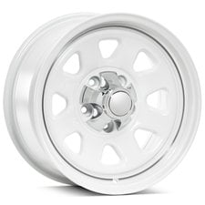 Quadratec CJ Retro Alloy Wheel 17x8.5 with 5.2in Backspace for 07-26 Jeep Wrangler JK, JL and Gladiator JT