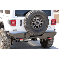 Rock Hard 4X4 RH-90340 Patriot Series Aluminum Rear Bumper for 18-23 Jeep Wrangler JL