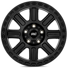Rough Country 84 Series Wheel- Gloss Black for 07-25 Jeep Wrangler JK and JL