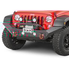 Rugged Ridge Spartan Front Bumper with High Clearance Ends & Overrider for 07-18 Jeep Wrangler JK