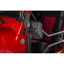 Rugged Ridge Square Stubby Trail Mirror for 97-18 Jeep Wrangler TJ & JK