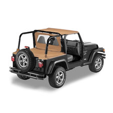 Bestop 53809 15 Halftop In Black Denim For 97 02 Jeep