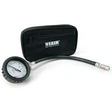 Viair 2.5" Air Down Tire Gauge with Hose and Storage Pouch