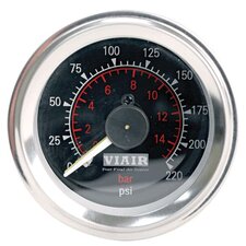 Viair 2" Dual Needle Gauge with Illuminated Face
