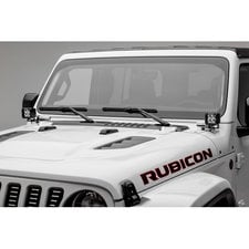 ZROADZ Z364941 A Pillar Lower Pod Style LED Light Mounts for (2) 3" Pod LED Lights for 18-21 Jeep Wrangler JL & Gladiator JT