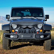 American Modified Hawke Grille for 07-26 Jeep Wrangler JK, JL, & Gladiator JT W/O TrailCam