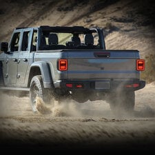 American Modified AMJPEC00201 Smoked Black LED Tail Lights for 20-26 Jeep Gladiator JT 