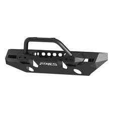 Aries TrailChaser Front Bumper with Turn Signal Corner End Caps & Brush Guard for 18-20 Jeep Wrangler JL Unlimited & Gladiator JT