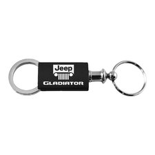 Automotive Gold Jeep Grille Logo Gladiator Anodized Keychain