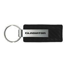 Automotive Gold Carbon Fiber Leather Gladiator Keychain