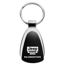 Automotive Gold Teardrop Jeep Logo Gladiator Keychain