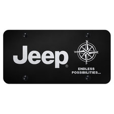 Automotive Gold Laser Etched Jeep Endless Possibilities License Plate