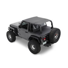 Bestop 52609-35 Header Extended Safari Bikini Top for 18-21 Jeep Wrangler JL 2-Door without Factory Door Surrounds