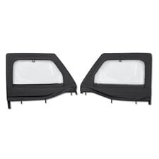 Bestop HighRock 4x4 Element Upper Fabric Half Doors for 18-24 Jeep Wrangler JL & Gladiator JT