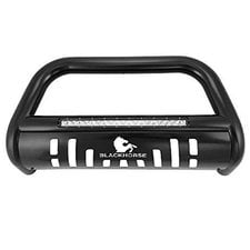 Black Horse Offroad 3" Beacon Bull Bar with Light Bar for 18-23 Jeep Wrangler JL and Gladiator JT