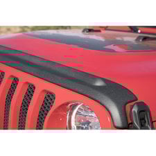 Bushwacker 14093 Trail Armor Hood Stone Guard in Textured Black for 18-22 Jeep Wrangler JL & 20-22 Gladiator JT