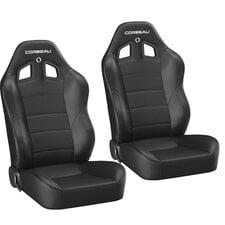 Corbeau Baja XRS Reclining Suspension Seat Pair for 76-18 Jeep Wrangler YJ, TJ, JK, Unlimited, CJ-7 & CJ-8 Scrambler